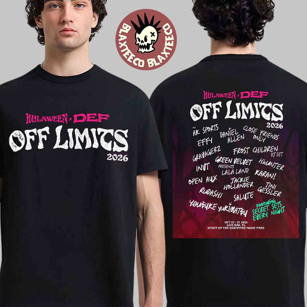 Hulaween X DEF Off Limits 2026 Live In Live Oak FL At Suwannee Music Park October 22-25 2026 T-Shirt