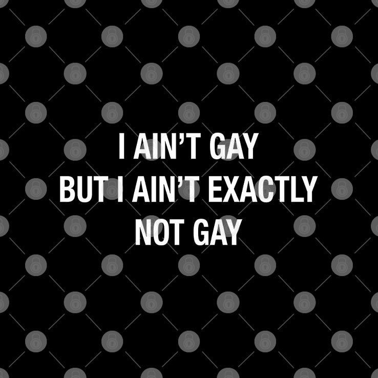 I Ain’t Gay But I Ain’t Exactly Not Gay T Shirt