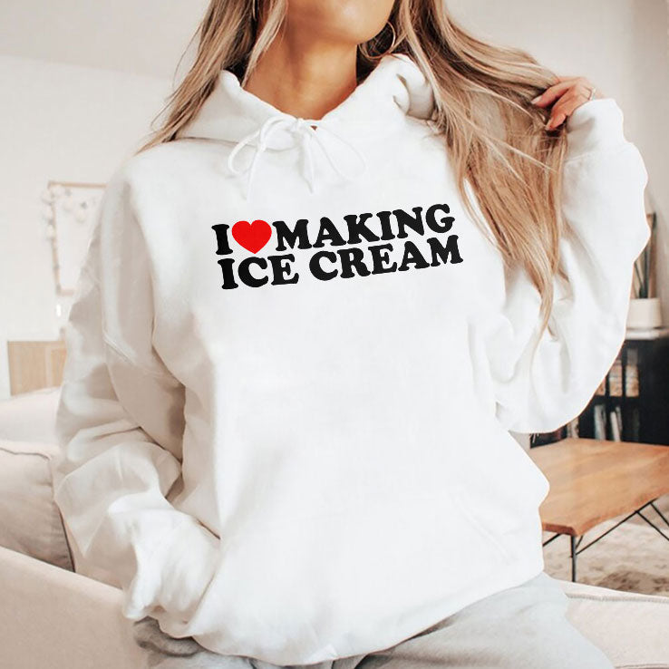 I Love Making Ice Cream Matching Shirt Unisex
