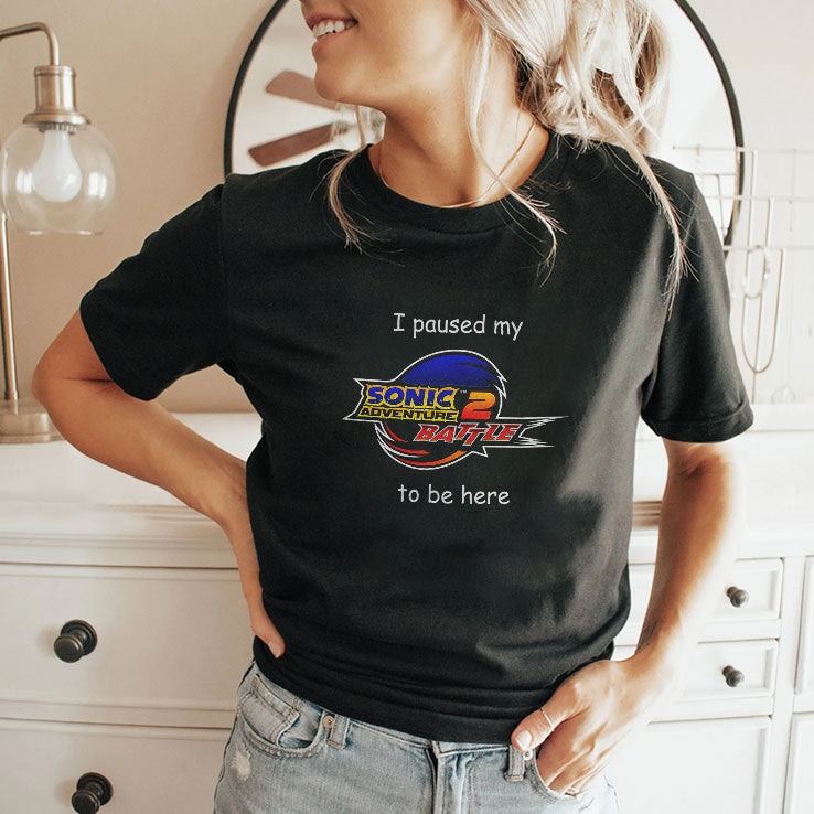 I Paused My Sonic Adventure 2 Battle To Be Here T Shirt