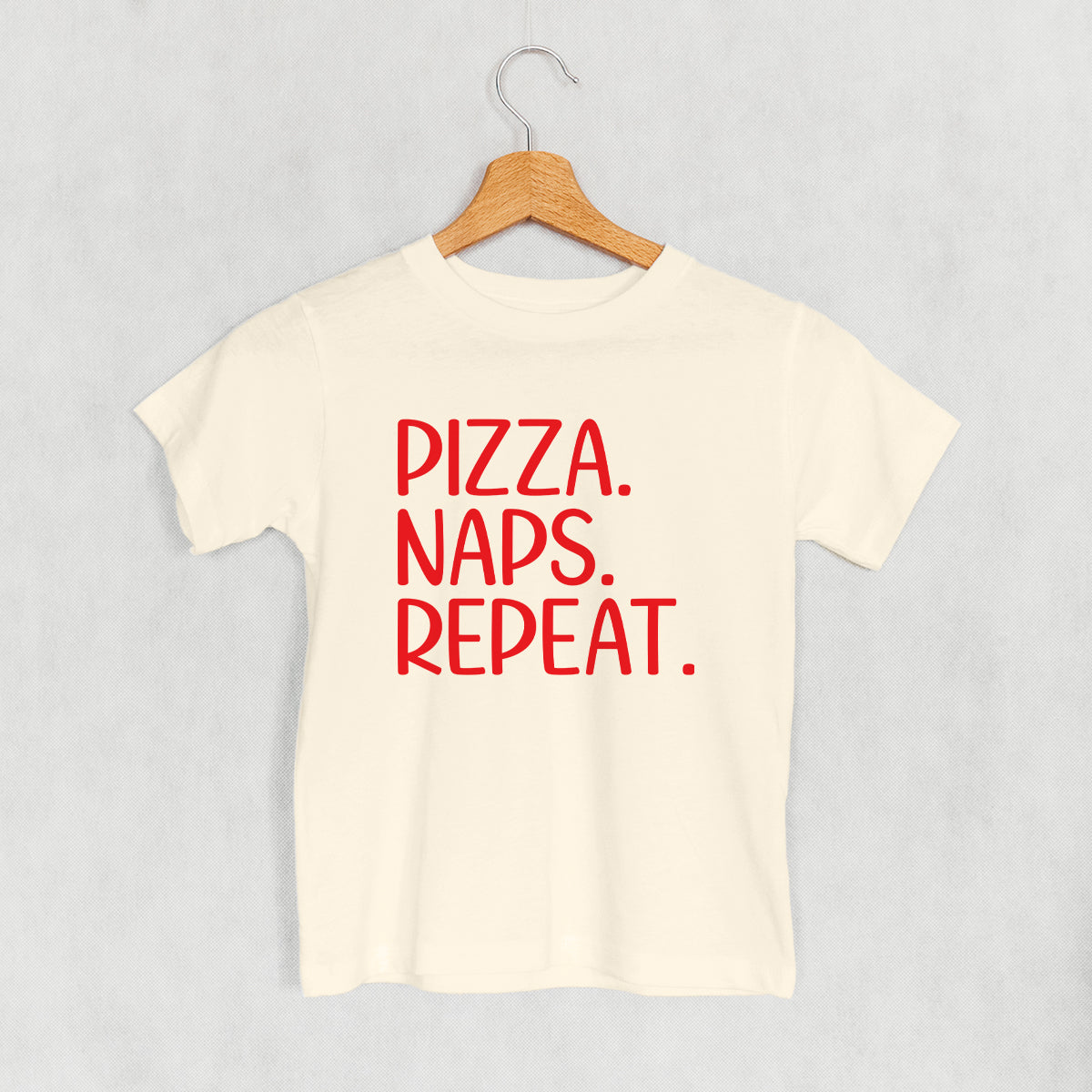 Pizza Naps Repeat (Kids) T-Shirts, Hoodie, Sweatshirt | Teenookco.com (Image 1)