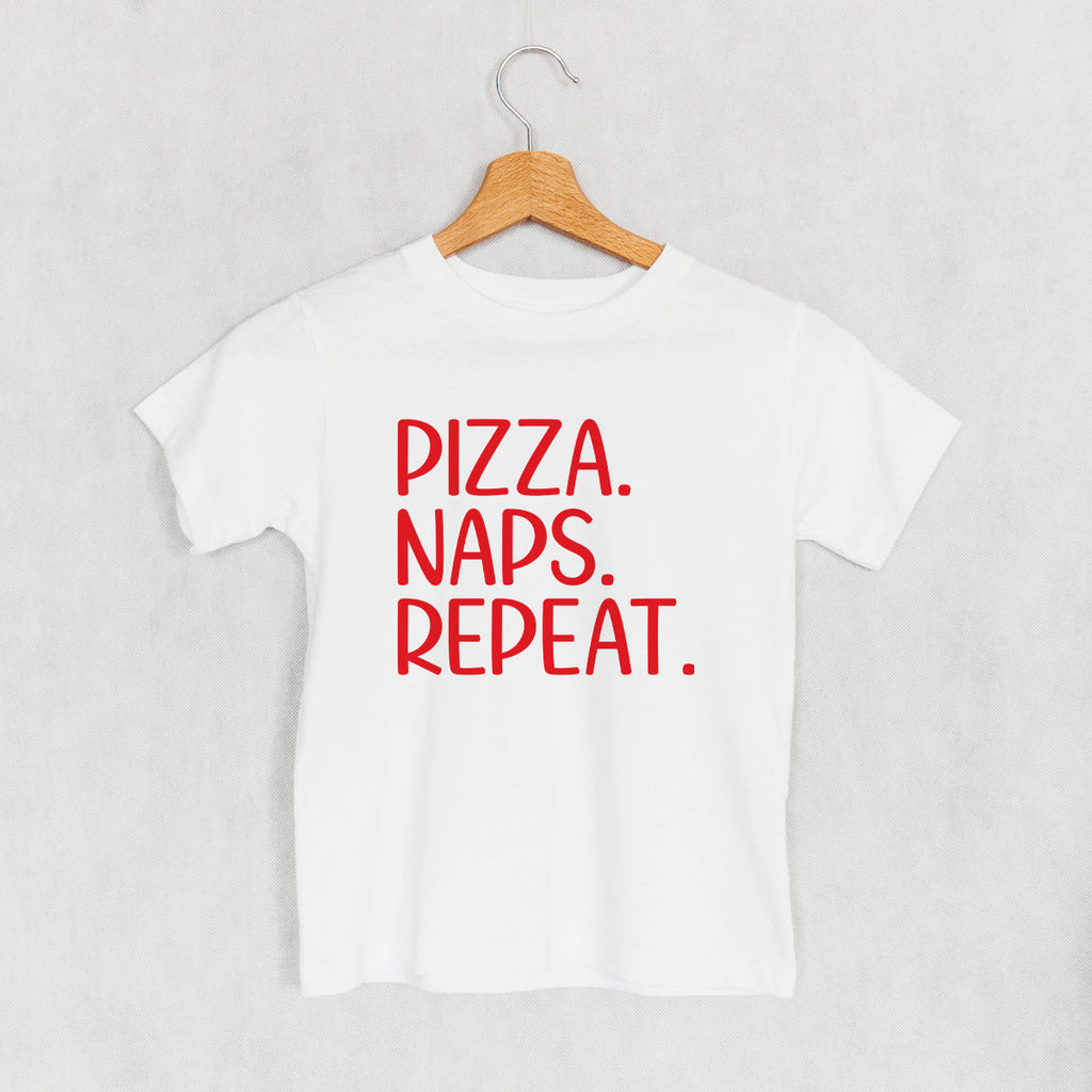Pizza Naps Repeat (Kids) T-Shirts, Hoodie, Sweatshirt | Teenookco.com (Image 4)