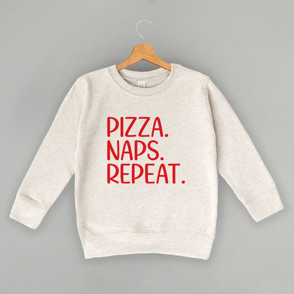 Pizza Naps Repeat (Kids) T-Shirts, Hoodie, Sweatshirt | Teenookco.com (Image 5)