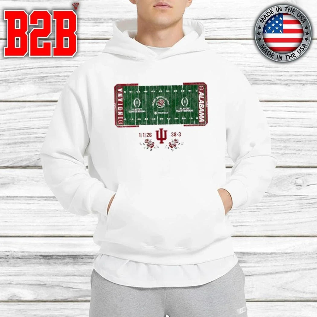 Indiana Football CFP Rose Bowl Champions Field Shirt Unisex