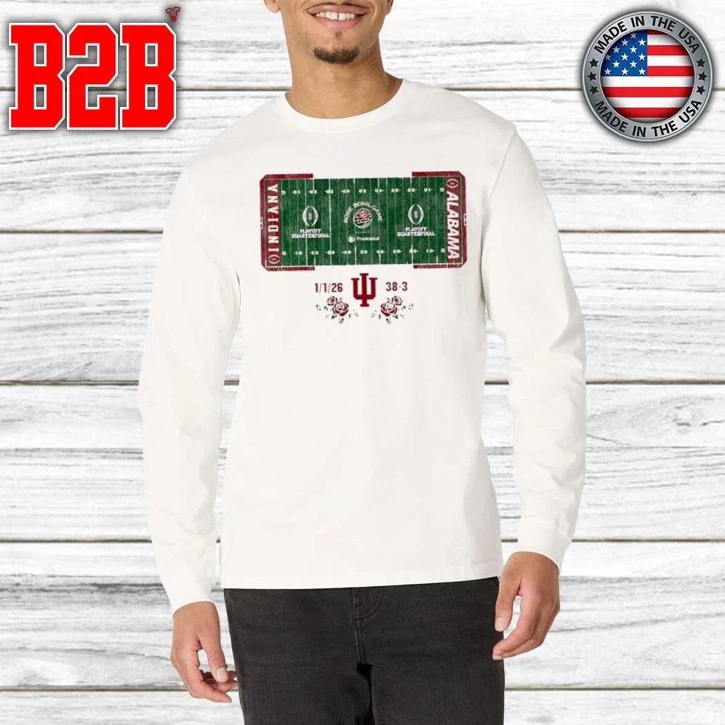 Indiana Football CFP Rose Bowl Champions Field Shirt Unisex