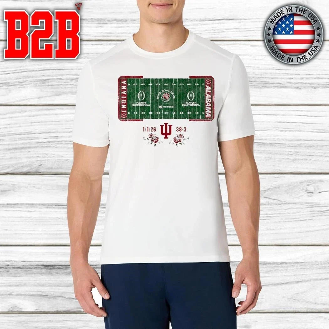 Indiana Football CFP Rose Bowl Champions Field Shirt Unisex