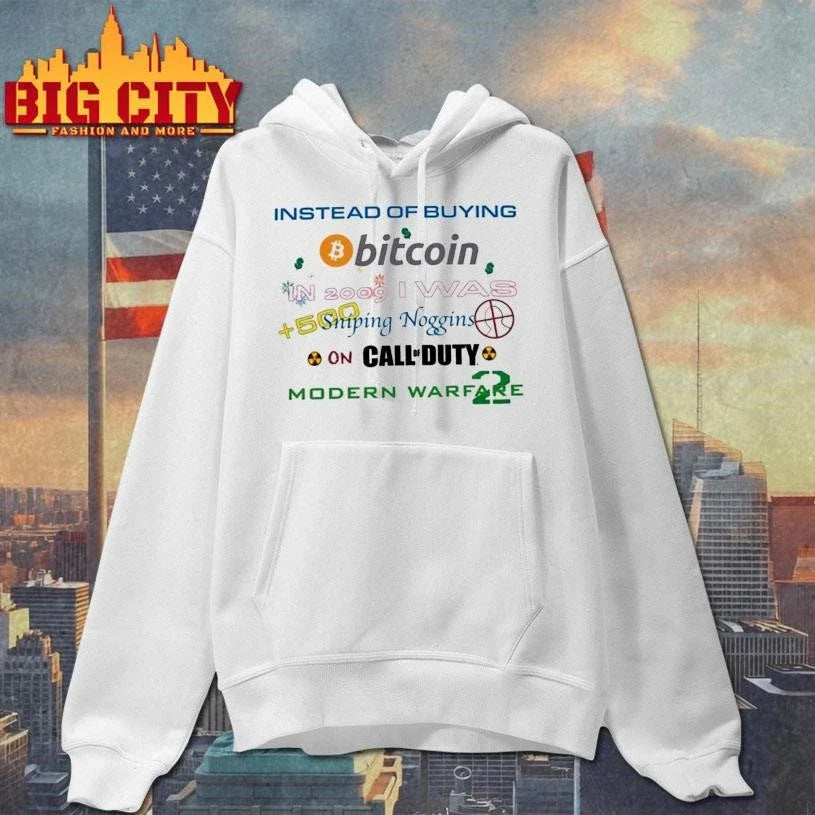 Instead Of Buying Bitcoin 2009 I Was Sniping Noggin Call Of Duty Warfare 2 Shirt Unisex