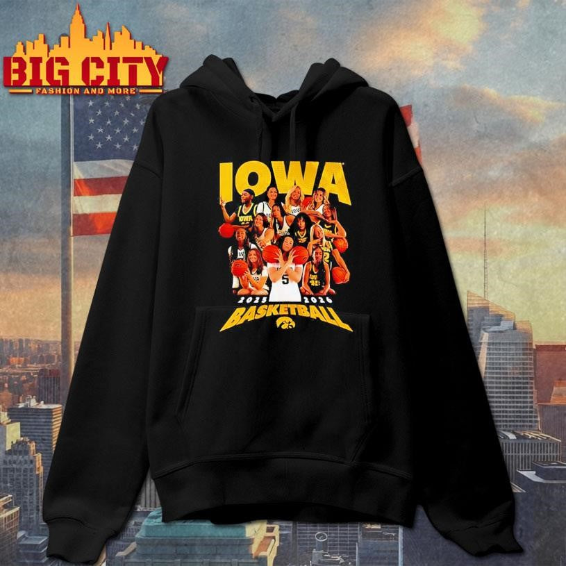 Iowa Women’s Basketball 2025 2026 team collage Shirt Unisex