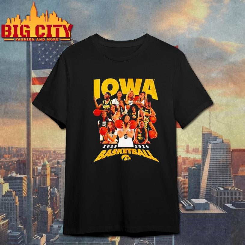 Iowa Women’s Basketball 2025 2026 team collage Shirt Unisex