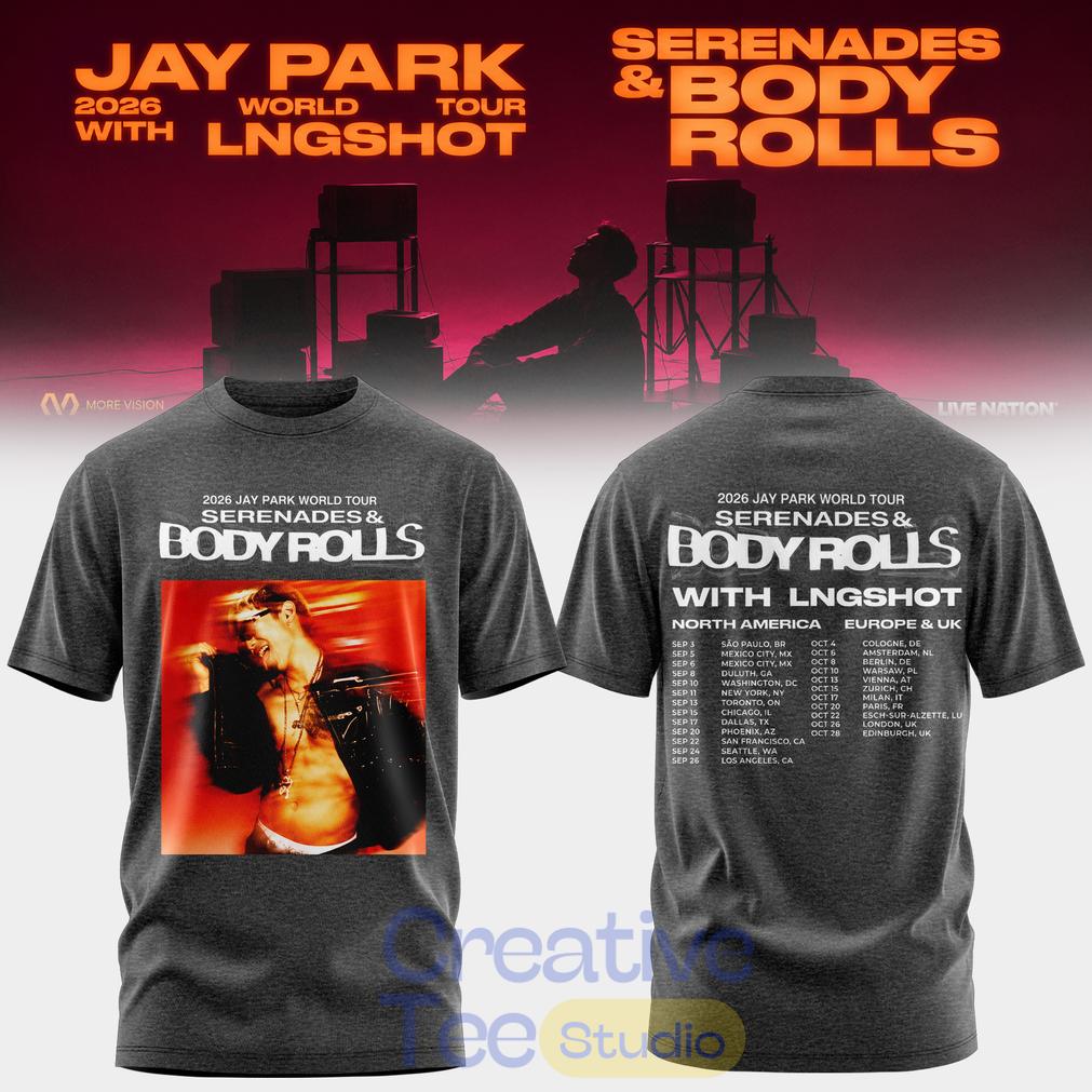 JAY PARK 2026 World Tour x LNGSHOT “Serenades & Body Rolls” Collection T-Shirt