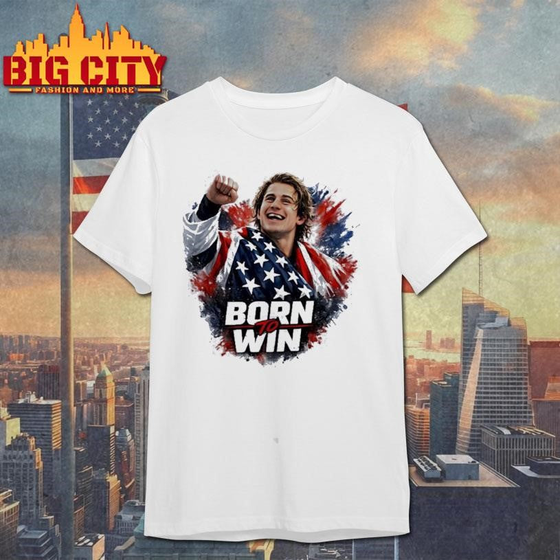 Jack Hughes Team USA Hockey born to win Shirt Unisex