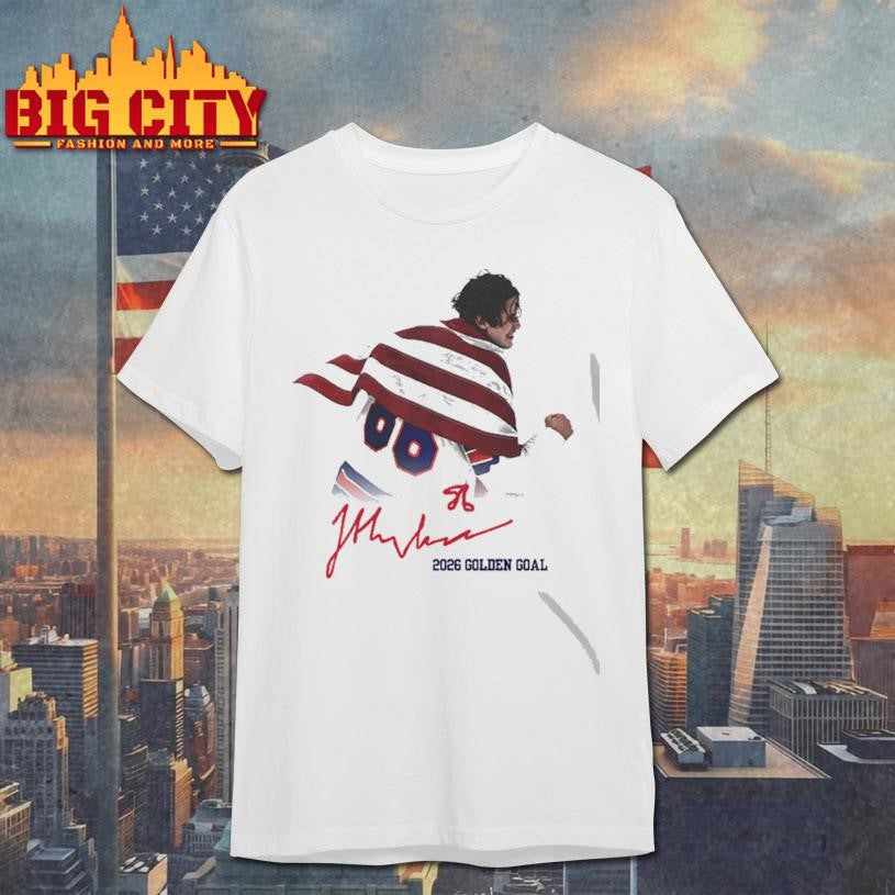 Jack Hughes USA Hockey Golden Goal 2026 Hockey Shirt Unisex