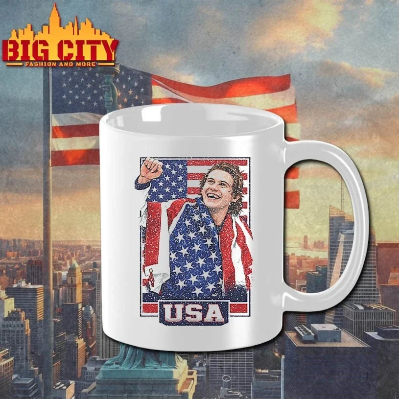 Jack Hughes USA Hockey Patriotic Hockey Fan Unisex
