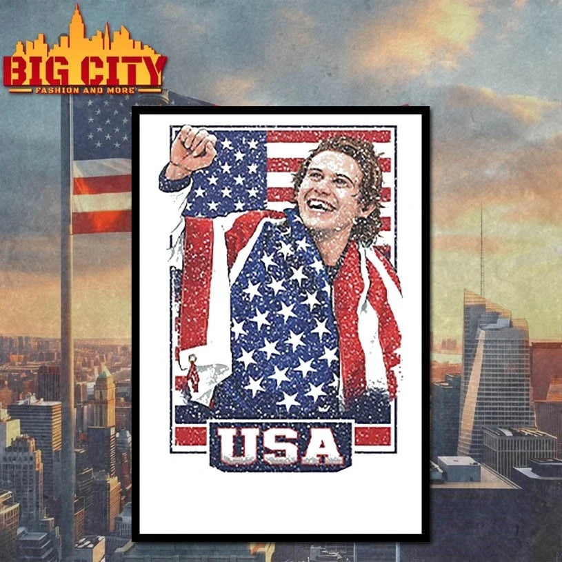 Jack Hughes USA Hockey Patriotic Hockey Fan Unisex
