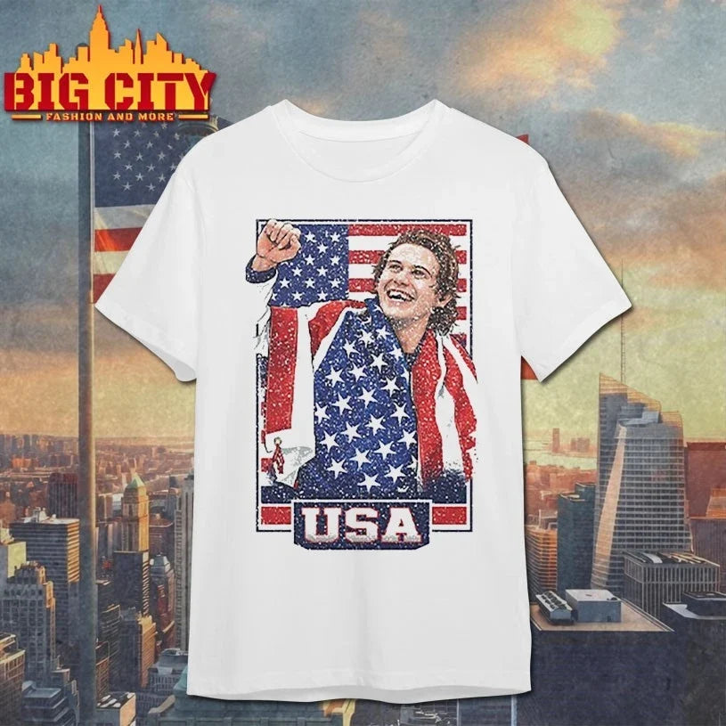 Jack Hughes USA Hockey Patriotic Hockey Fan Unisex