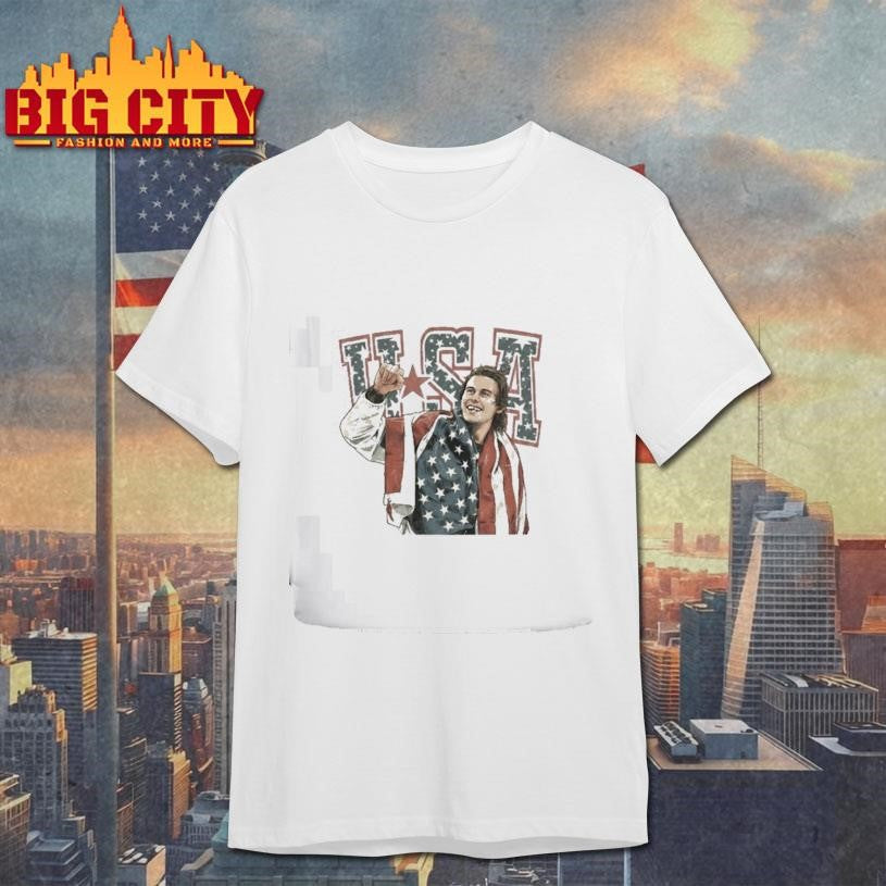 Jack Hughes Usa Gold Hockey 2026 Shirt Unisex
