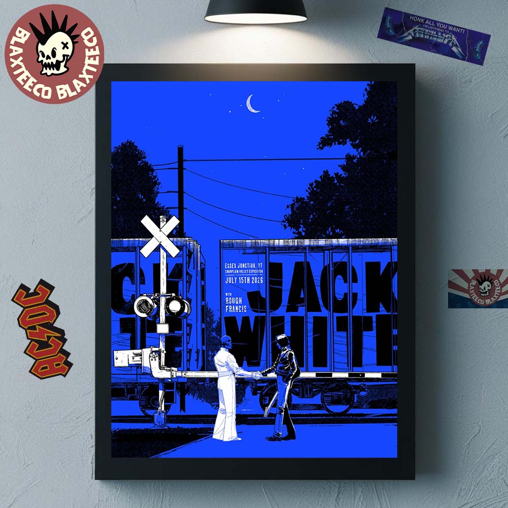 Jack White Essex Junction Vermont 2026 Event Poster At Champlain Valley Exposition On July 15 2026 Home Decor Poster Canvas