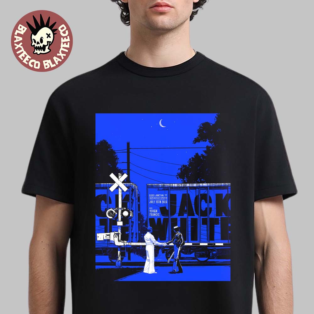 Jack White Essex Junction Vermont 2026 Event Poster At Champlain Valley Exposition On July 15 2026 T-Shirt