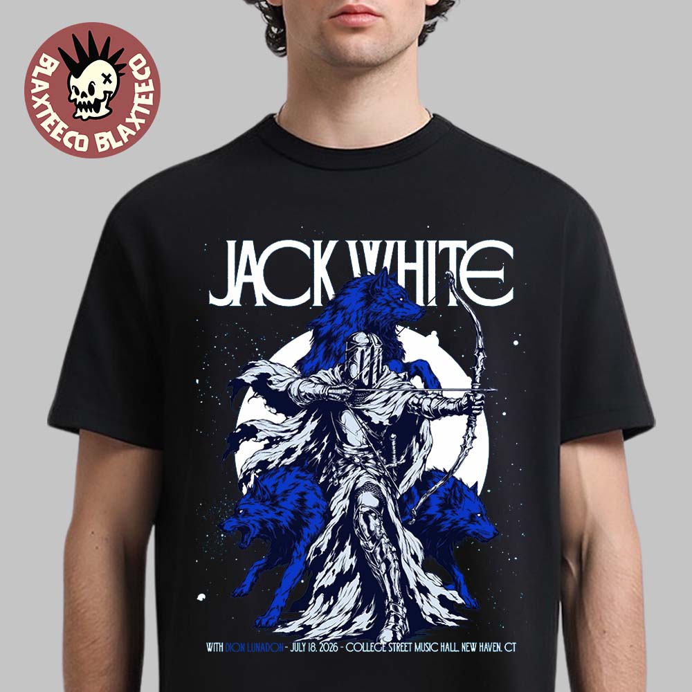 Jack White New Haven Connecticut 2026 Event Poster At College Street Music Hall On July 18 2026 Unisex T-Shirt
