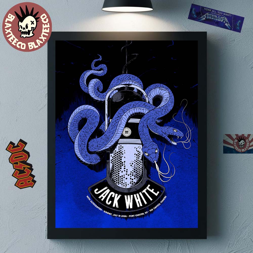 Jack White Port Chester New York 2026 Event Poster At The Capital Theatre On July 19 2026 Home Decor Poster Canvas