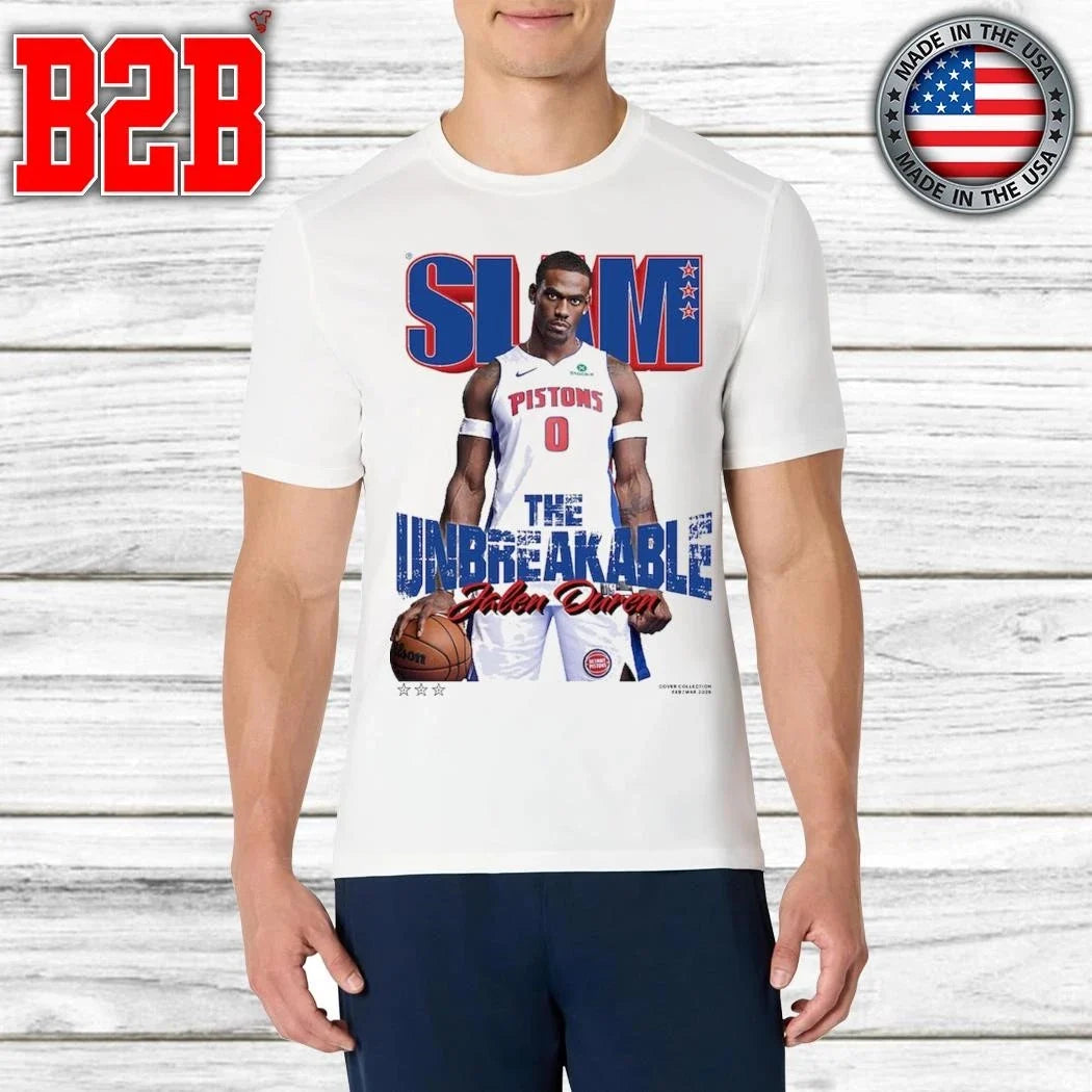 Jalen Duren Detroit Pistons SLAM Cover Shirt Unisex
