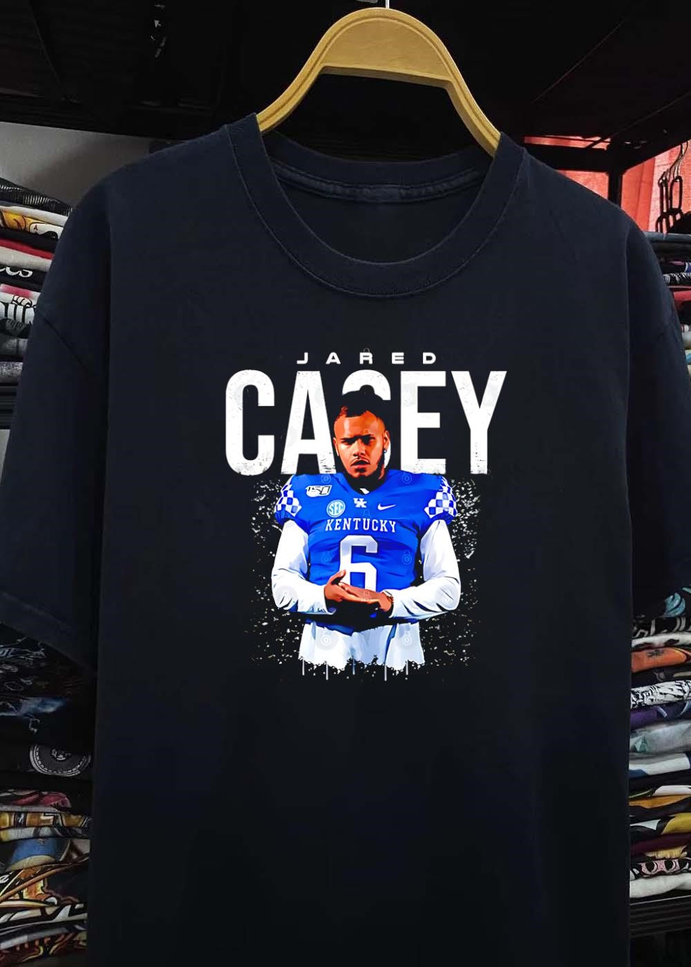 Jared Casey Kentucky Wildcats Football Player Jersey Graphic Shirt