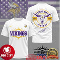 Jason Aldean x Minnesota Vikings “I Stand With” Longhorn Two Sided Shirt Unisex