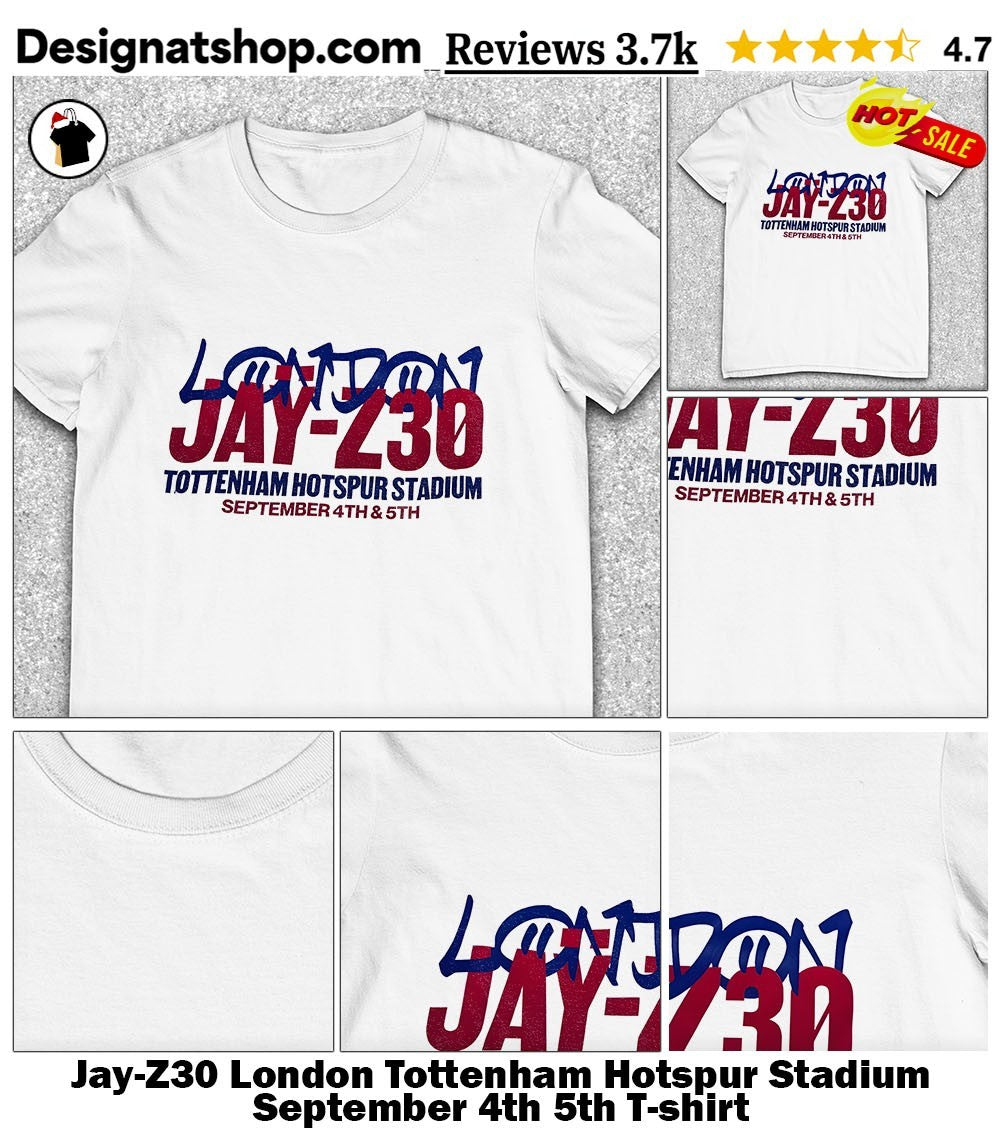 Jay-Z30 London Tottenham Hotspur Stadium September 4th 5th shirt
