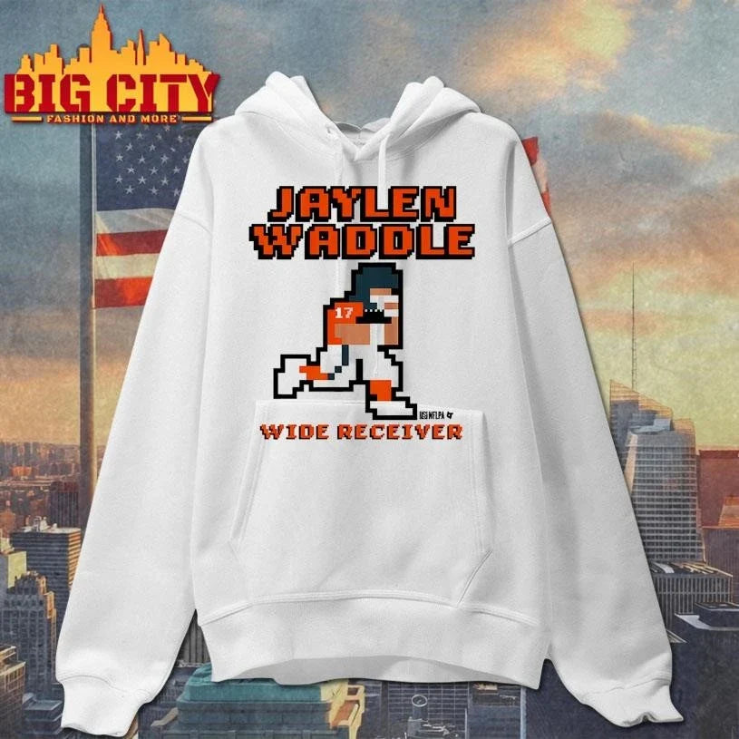 Jaylen Waddle Wide Receiver Pixiel Art Shirt Unisex