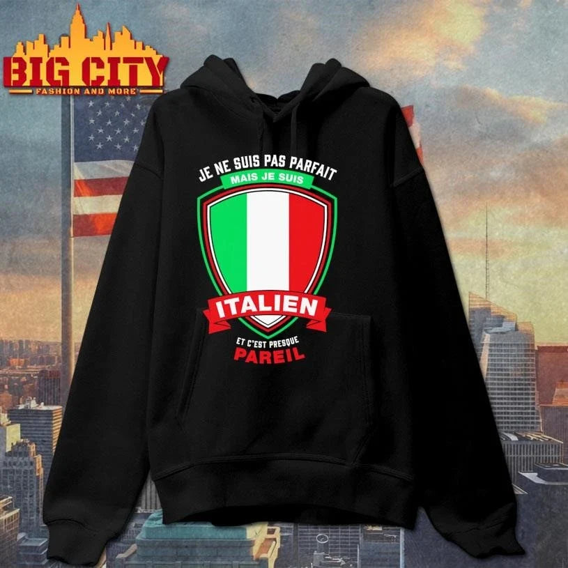 Je ne suis pas parfait je suis Italien shield shirt Unisex