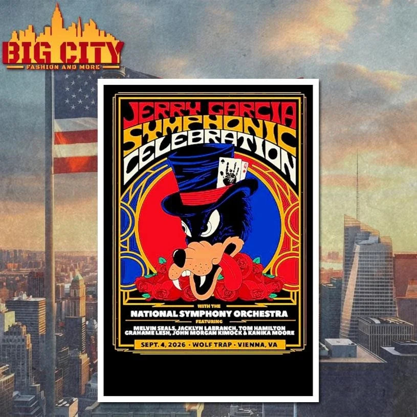 Jerry Garcia Symphonic Celebration With The National Symphony Orchestra In Vienna Virginia 2026 Shirt