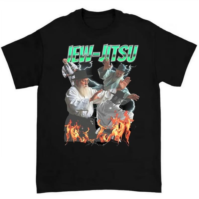Jewish Meme Shirt Featuring Jew-Jitsu Tee Perfect for Ironic and Y2K Humor Fans Hoodie, Sweatshirt | Teenookco.com