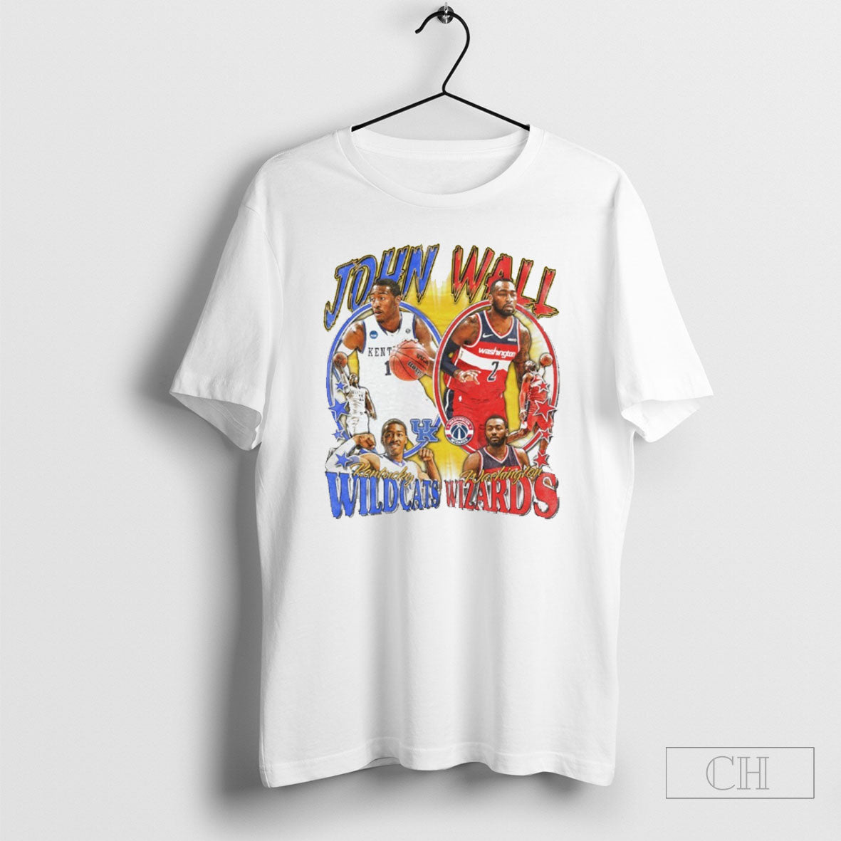 John Wall Kentucky Wildcats And John Wall Washington Wizards Nba Graphic Shirts Unisex