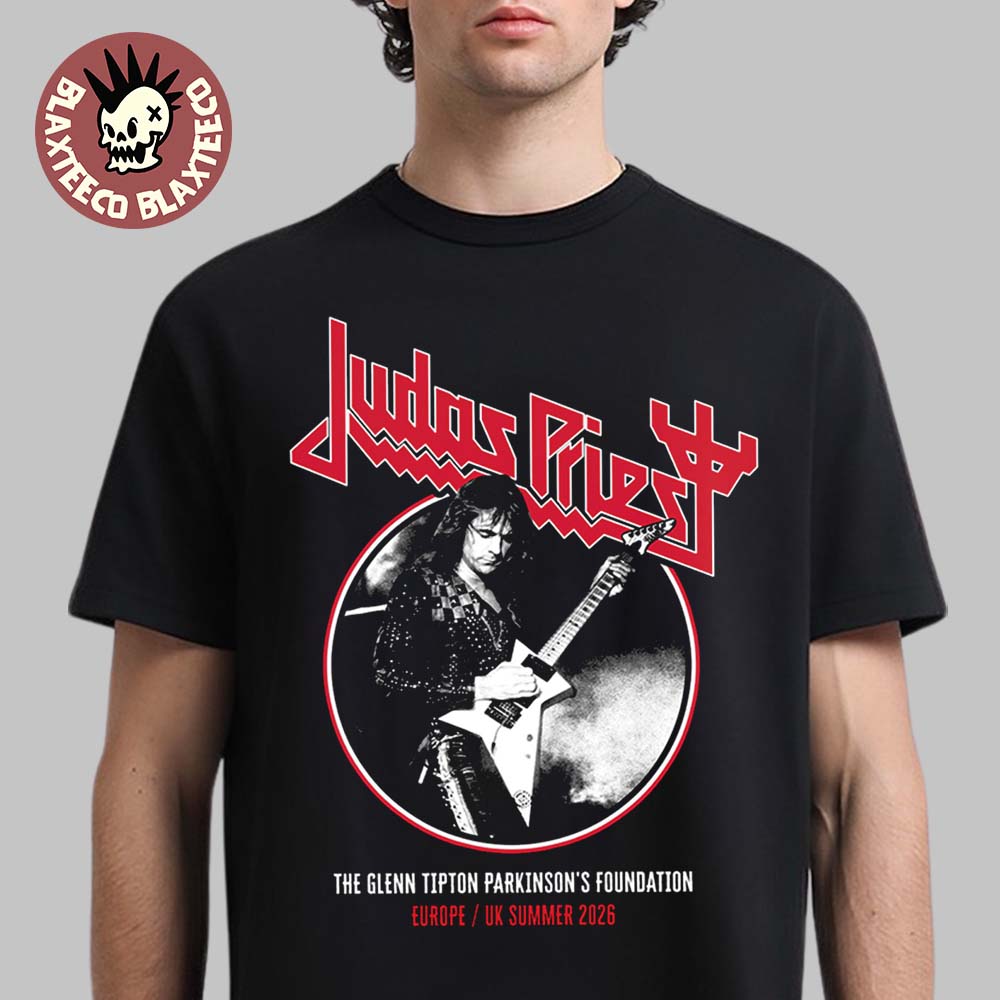 Judas Priest Faithkeepers Europe UK Summer 2026 Tour Merch Glenn Tipton Foundation 2026 T-Shirt