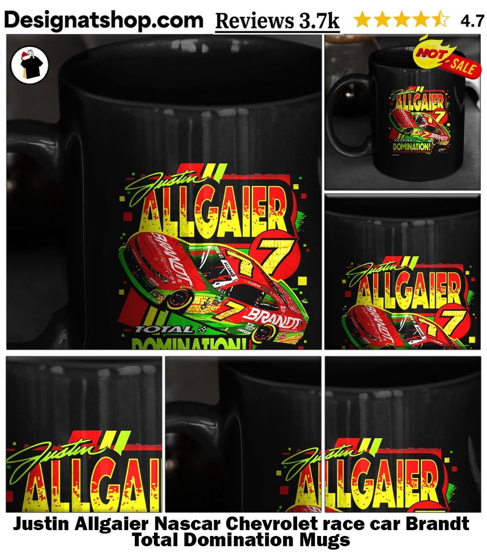 Justin Allgaier Nascar Chevrolet race car Brandt Total Domination shirt