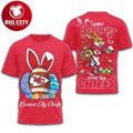 Kansas City Chiefs Some Bunny Loves The Chiefs Easter Graphic Two Sided Shirt Unisex