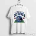 Kansas Jayhawks Distressed Football Helmet T Shirt Unisex