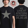 Kanye West Ye Live At Ataturk Olympic 2026 Merch Tee Live In Istanbul On May 30 2026 Star T-Shirt