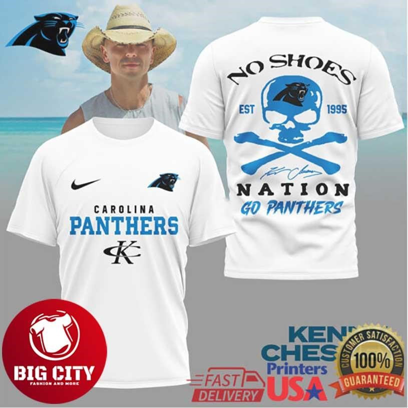 Kenny Chesney No Shoes Nation x Carolina Panthers Football Two Sided Shirt Unisex