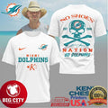 Kenny Chesney No Shoes Nation x Miami Dolphins Graphic Two Sideed Shirt Unisex