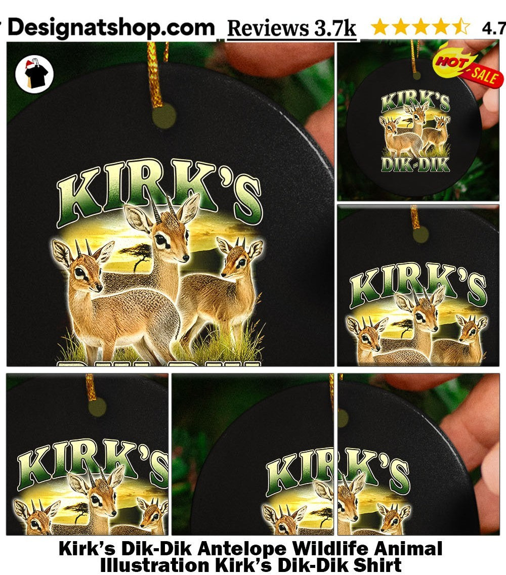 Kirk’s Dik-Dik Antelope Wildlife Animal Illustration Kirk’s Dik-Dik Shirt