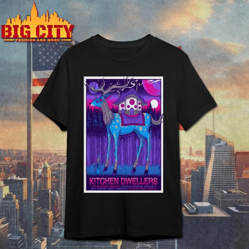 Kitchen Dwellers California Tour Feb 2026 Poster Shirt Unisex