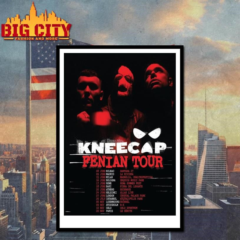 Kneecap Fenian Europe Tour 2026 Schedule Poster Shirt Unisex