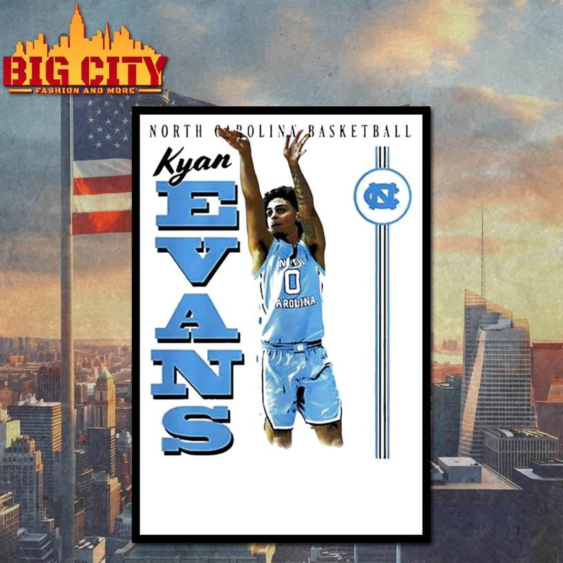 Kyan Evans North Carolina Tar Heels Portrait Shirt Unisex