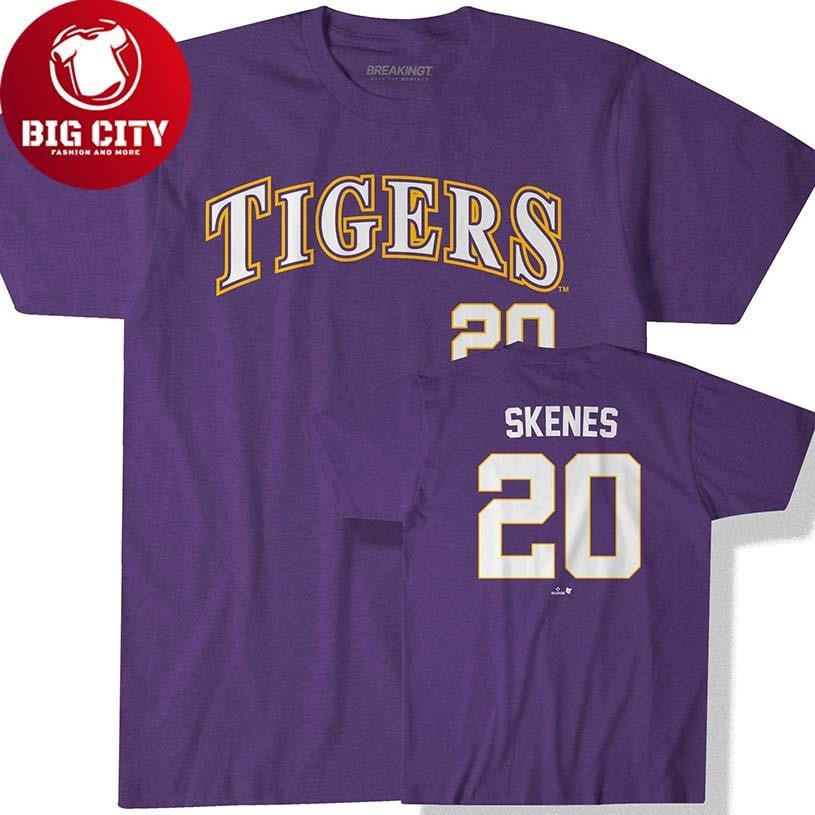 LSU Baseball Paul Skenes 20 Two Sided Shirt Unisex