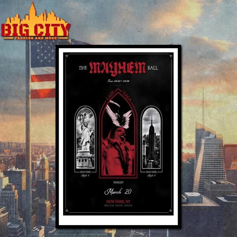Lady Gaga MSG New York On Mar 20 2026 Poster Shirt Unisex