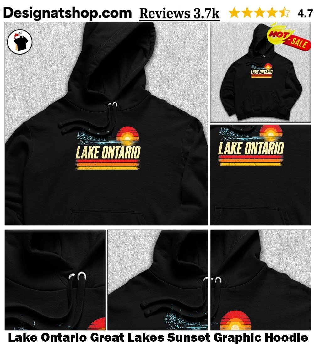 Lake Ontario Great Lakes Sunset Graphic shirt