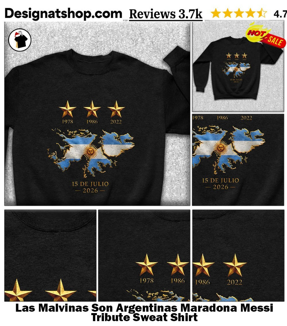 Las Malvinas Son Argentinas Maradona Messi Tribute shirt