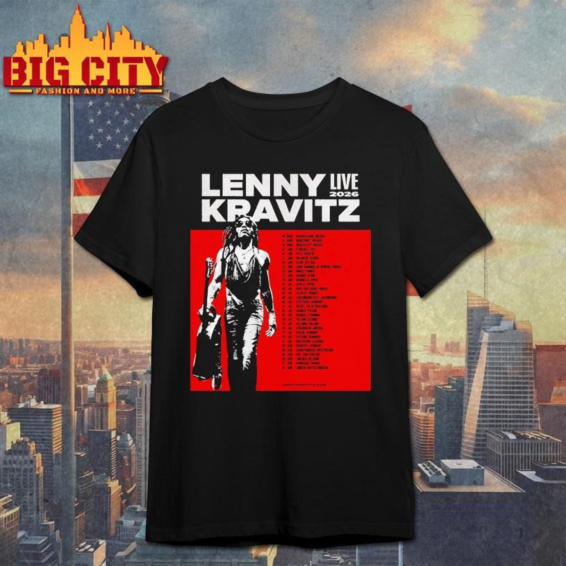 Lenny Kravitz Live 2026 Tour Schedule Venue Tour Dates Shirt Unisex