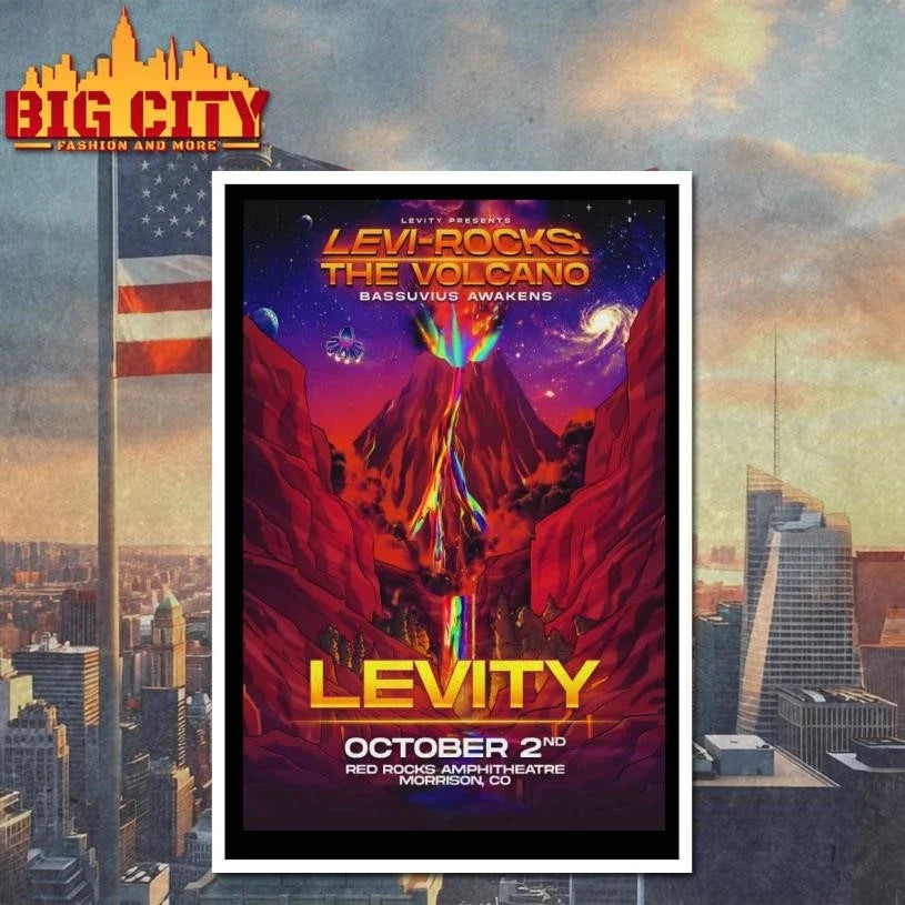 Levity Oct 2 2026 Red Rocks Amphitheatre In Morrison CO Poster Shirt Unisex